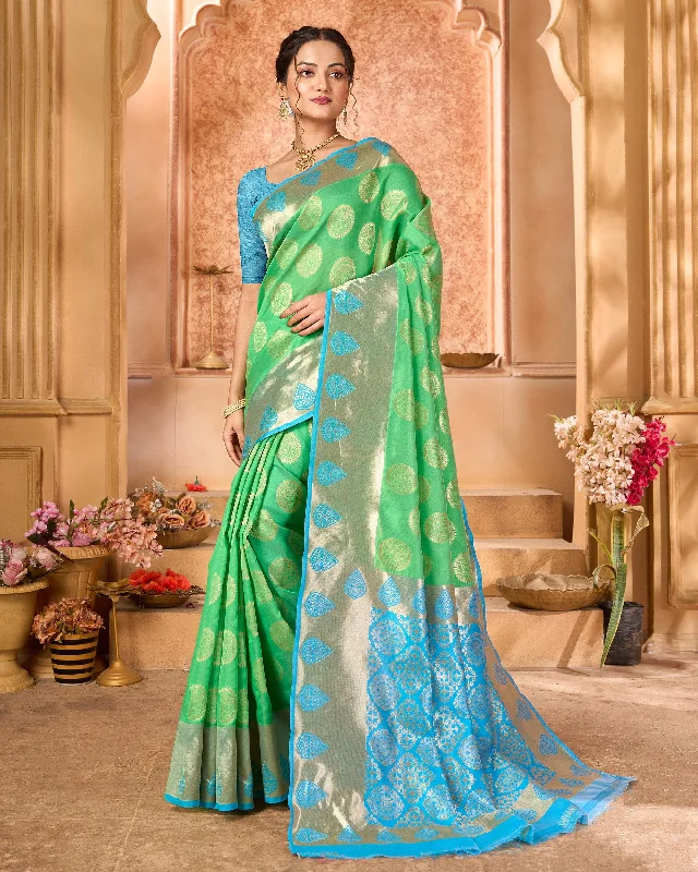 Varanga Festive Wear Stylist Jacquard Woven Banarasi Kanjivaram Saree