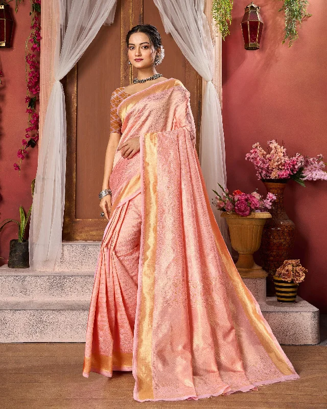 Varanga Festive Wear Stylist Jacquard Woven Banarasi Kanjivaram Saree