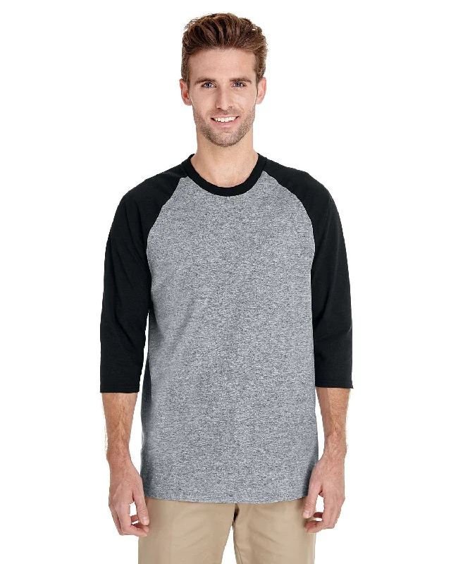 Gildan G570 Adult Heavy Cotton 3/4-Raglan Sleeve T-Shirt