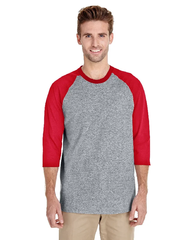 Gildan G570 Adult Heavy Cotton 3/4-Raglan Sleeve T-Shirt