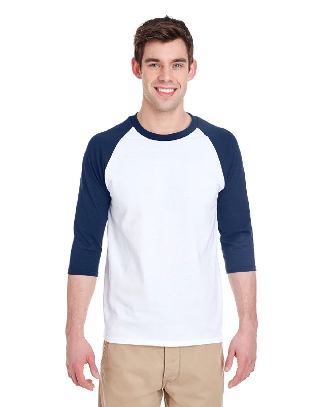 Gildan G570 Adult Heavy Cotton 3/4-Raglan Sleeve T-Shirt