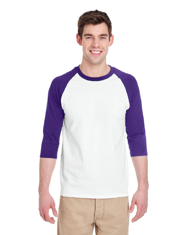 Gildan G570 Adult Heavy Cotton 3/4-Raglan Sleeve T-Shirt