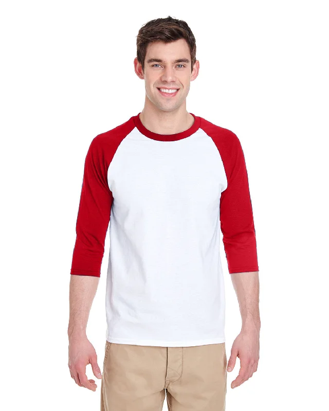 Gildan G570 Adult Heavy Cotton 3/4-Raglan Sleeve T-Shirt