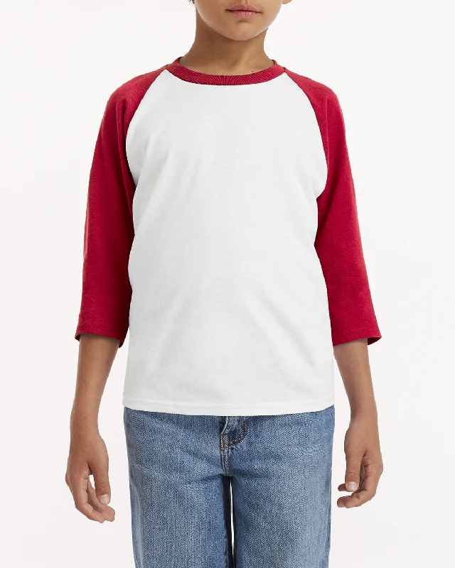 Gildan G570B Youth Heavy Cotton 3/4-Raglan Sleeve T-Shirt