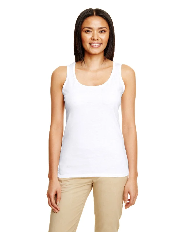 Gildan G645RL Ladies' Softstyle  4.5 oz. Racerback Tank