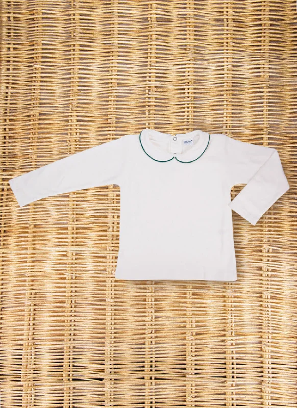 Long Sleeve Polo Shirt-Green