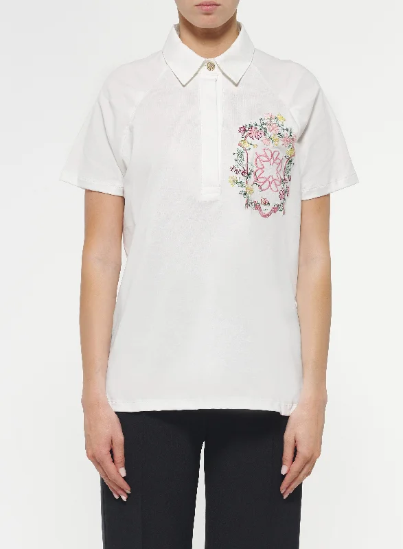 Embroidered Cotton Jersey Polo