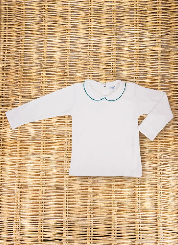 Long Sleeve Polo Shirt - Emerald Green