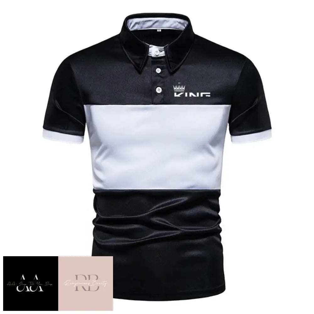 Men's Fashion Casual Sports Short Sleeve Polo Shirt