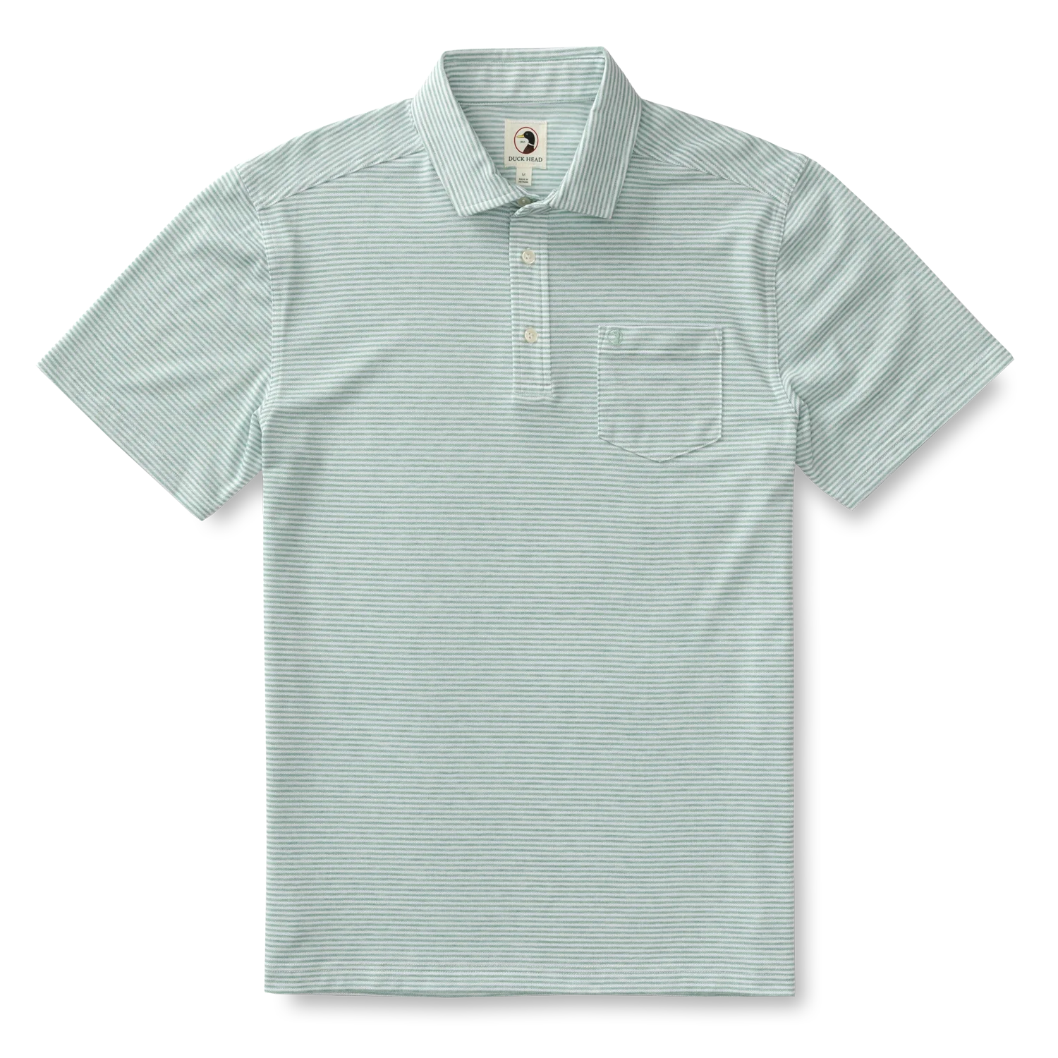 Summerford Stripe Perf Polo (Seaboard Green Heather)