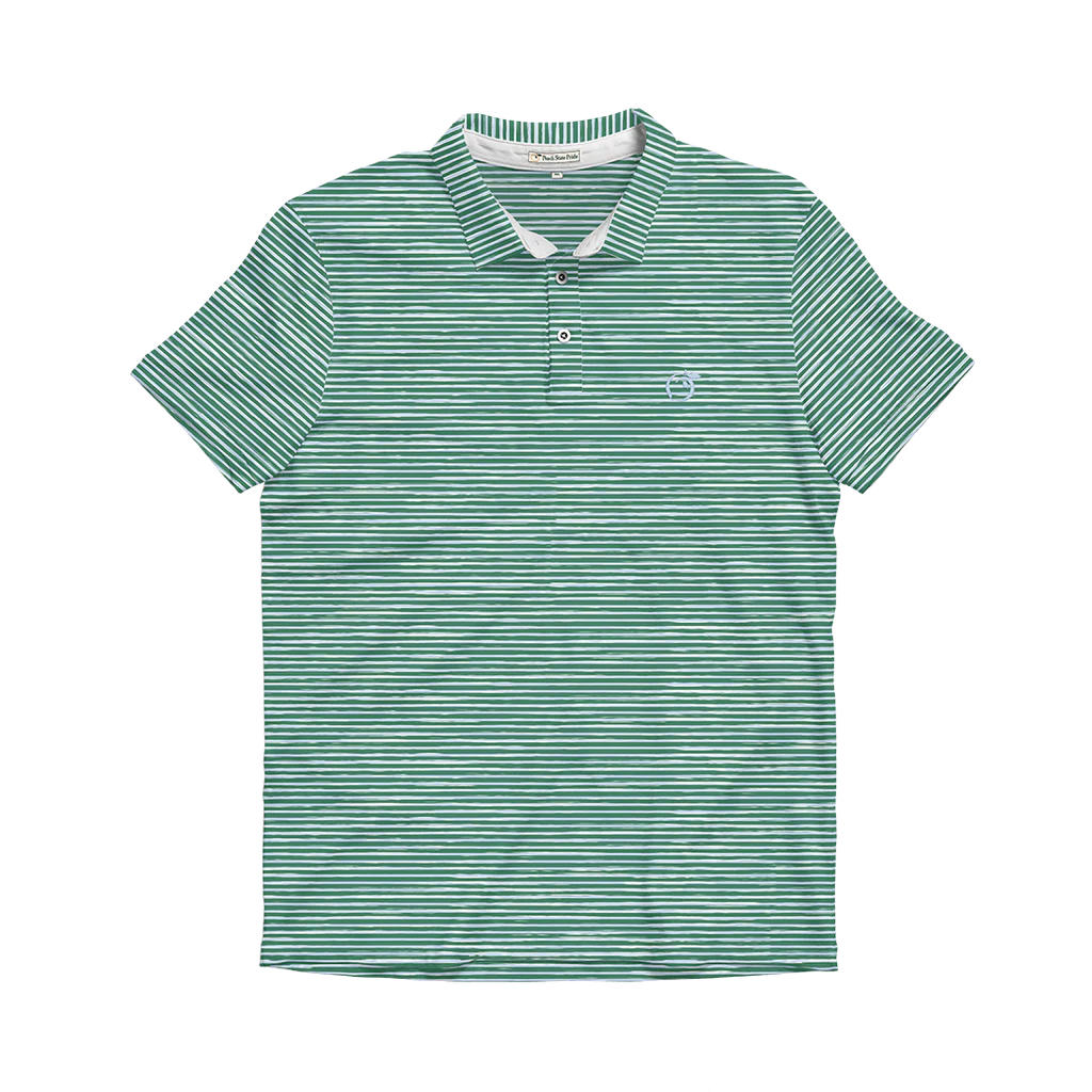 Heathered Azalea Polo (Pine Green/Cays Blue)