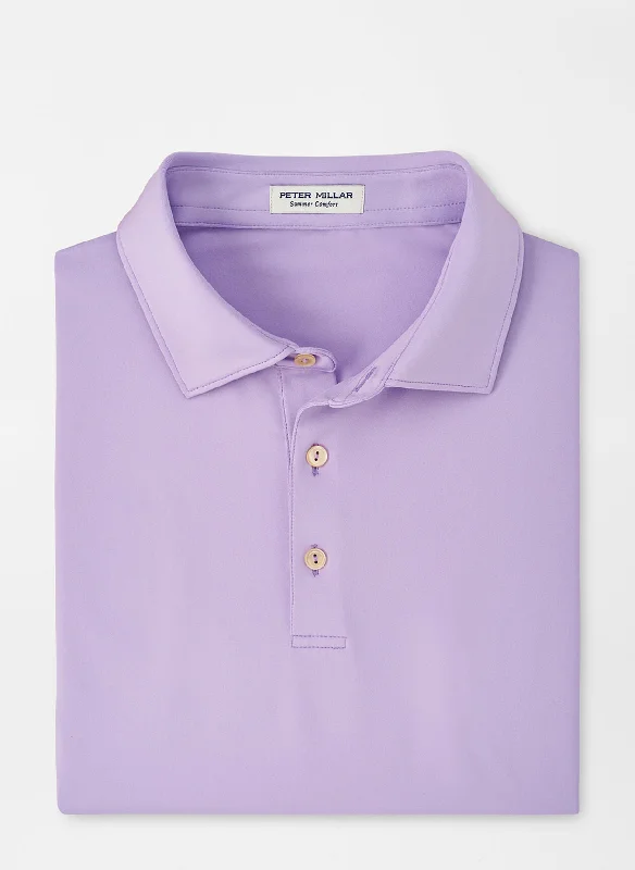 Solid Performance Jersey Polo (Moonflower)