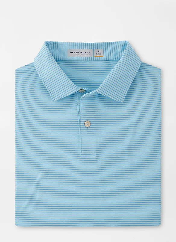 Featherweight Stripe Polo (Icicle)