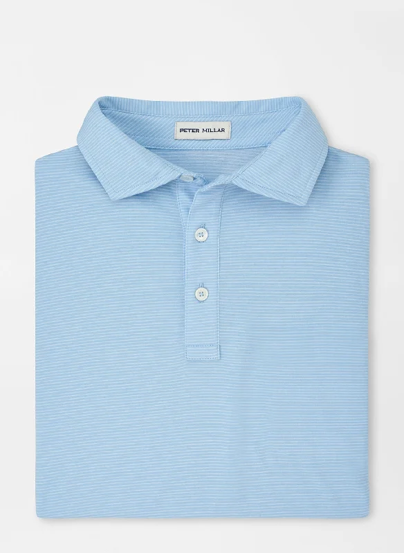 Pilot Mill Haynes Stripe Polo (Cottage Blue)