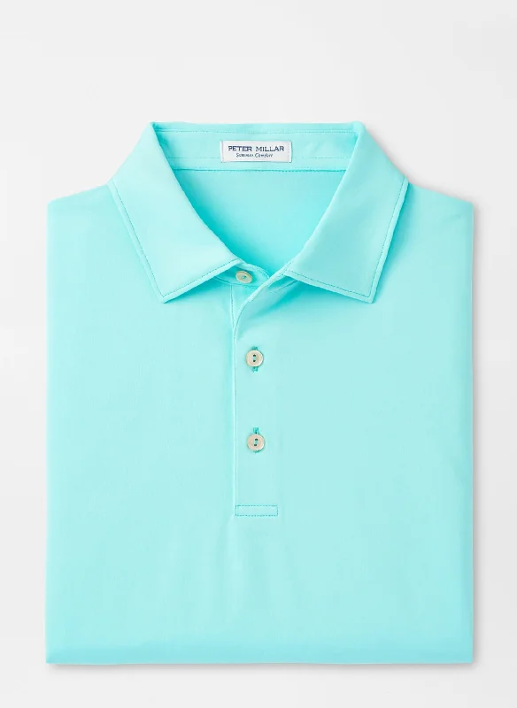 Solid Performance Jersey Polo (Cabana Blue)