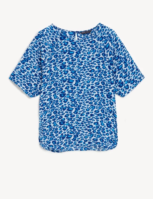 Printed Short Sleeve Top