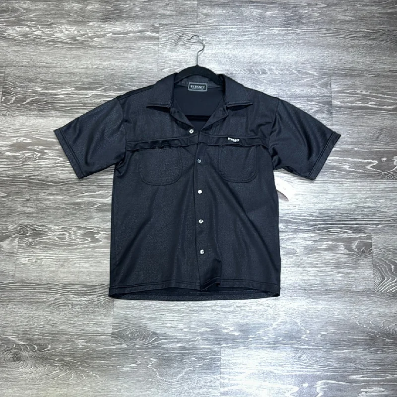 Versace Short Sleeve Polo Top - XS