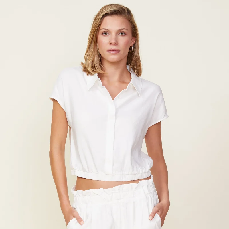 Stretch Linen Short Sleeve