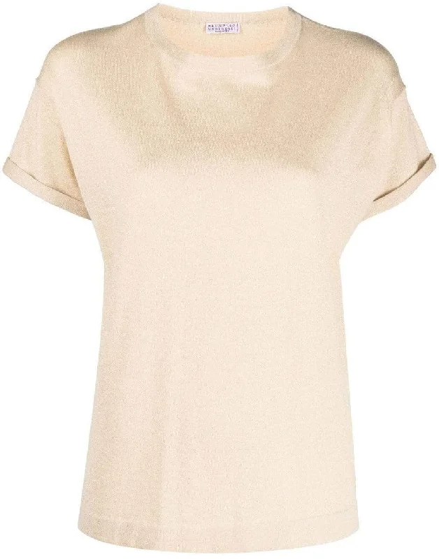 Short Sleeve Cashmere Silk Tee