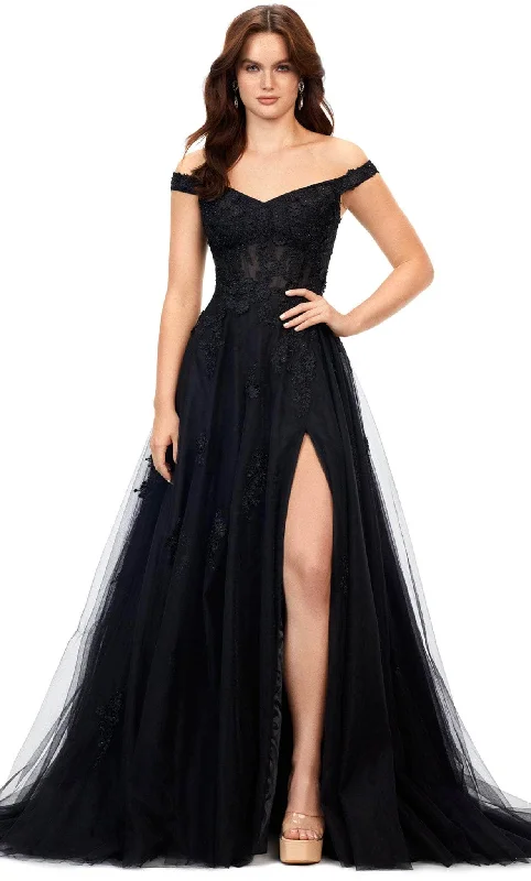 Ashley Lauren 11376 - Off-Shoulder Gown