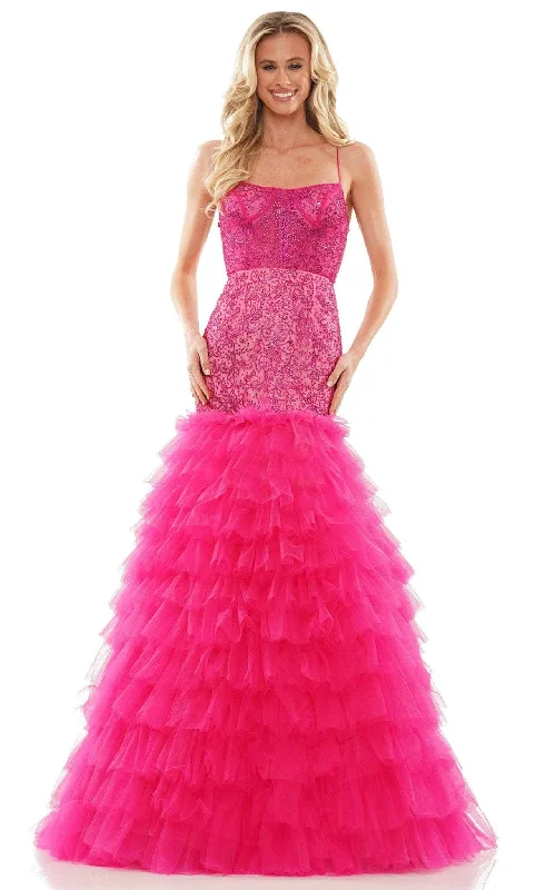 Colors Dress 2965 - Frilled Tulle Gown