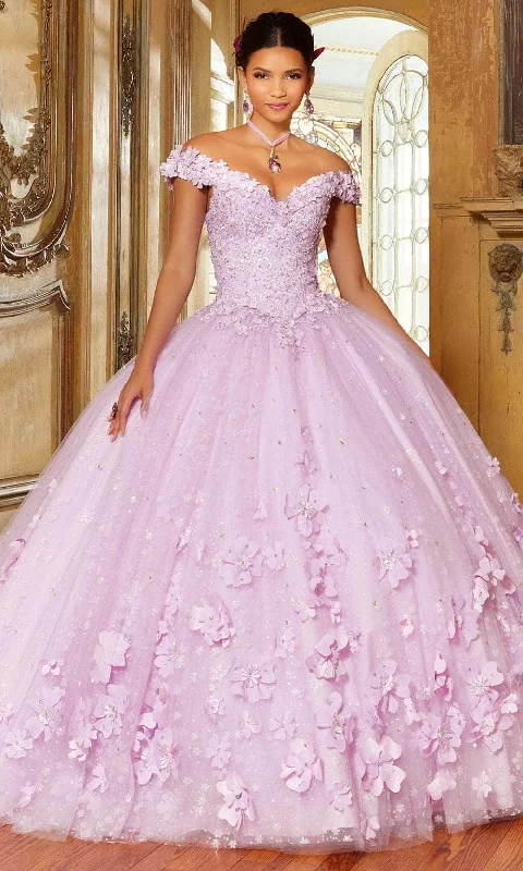 Mori Lee 34063 - 3D Florals Ballgown