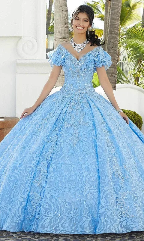 Mori Lee 34072 - Ruffled Off-Shoulder Ballgown