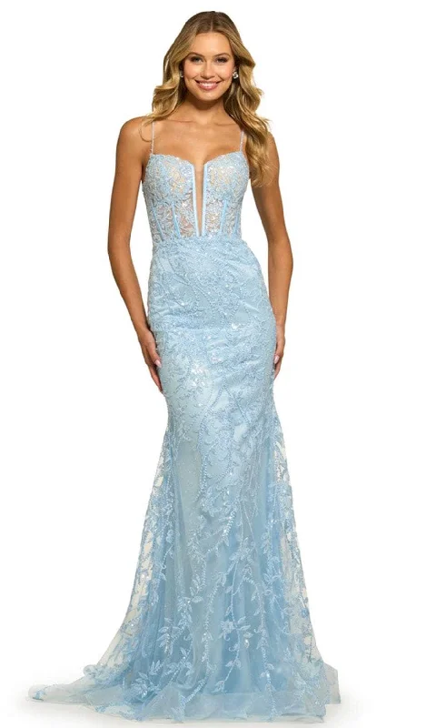 Sherri Hill 55526 - Lace-Up Back Gown