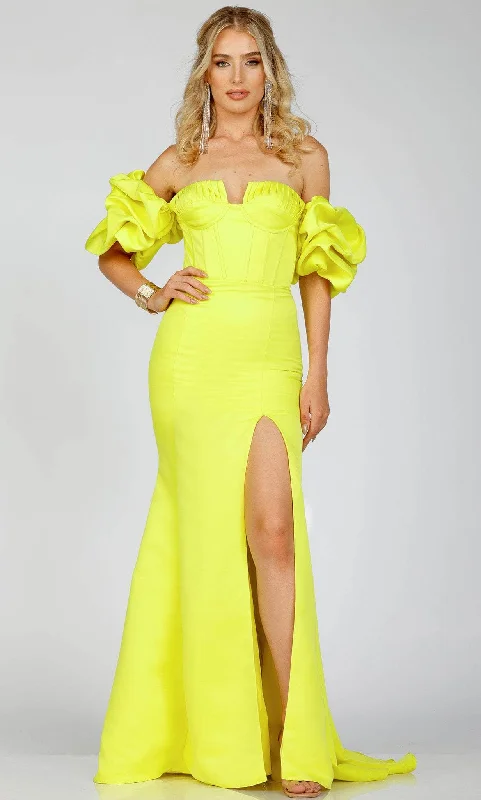 Terani Couture 231P0181 - Off-Shoulder Gown